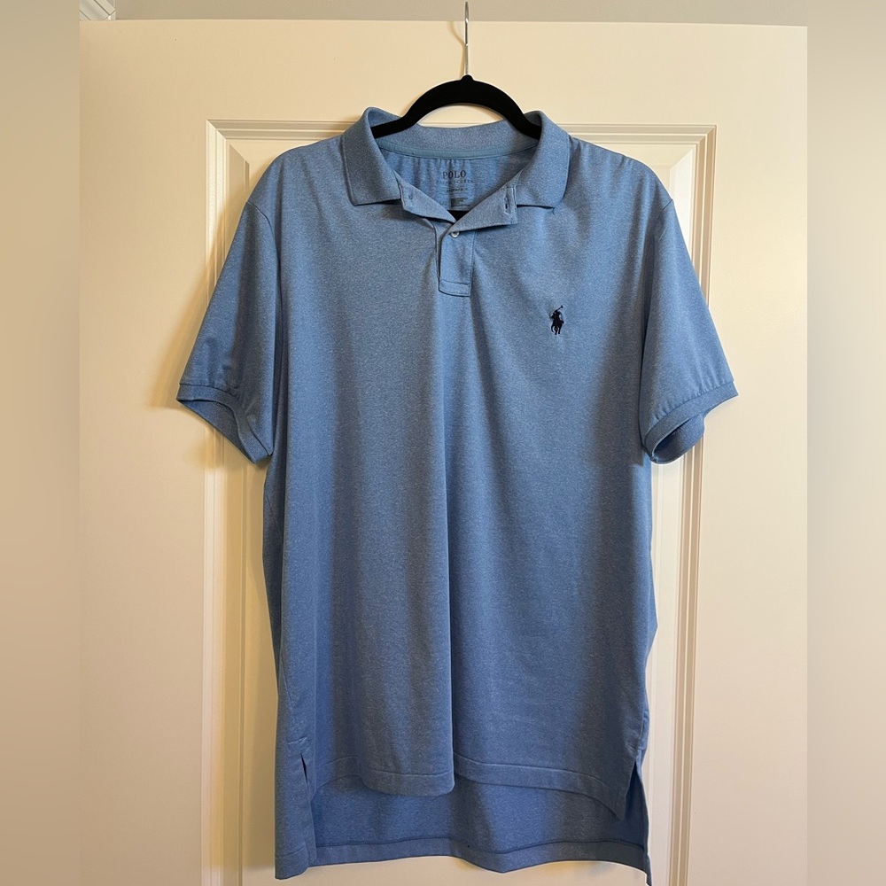 Polo Ralph Lauren performance light blue polo